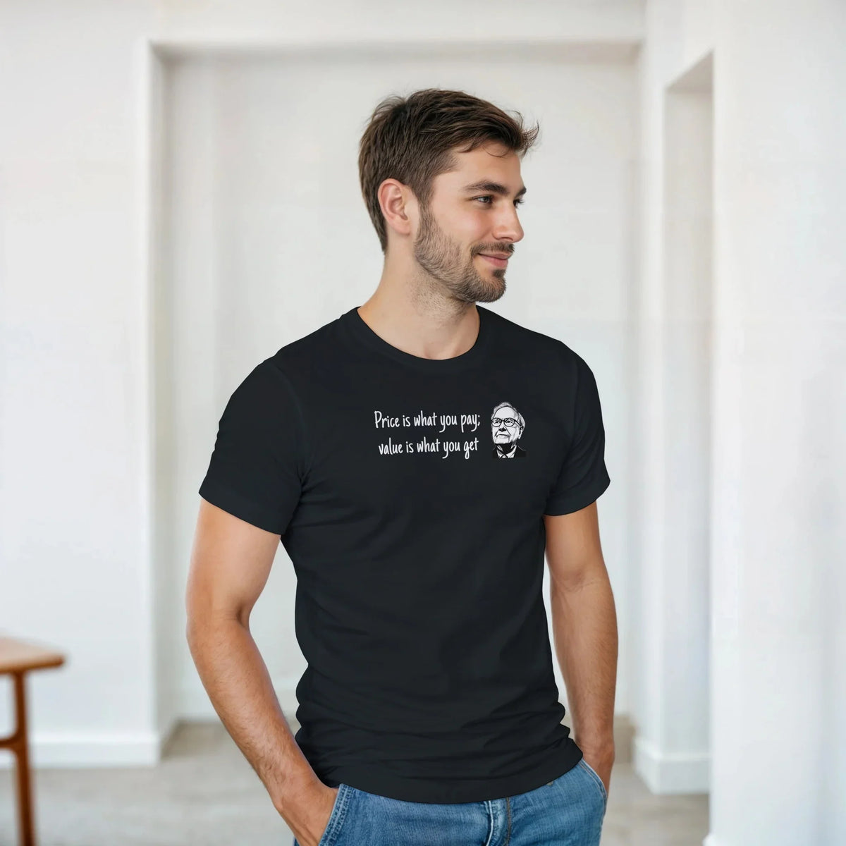 Warren Buffett T-shirt – Därför älskar investerare detta tidlösa citat om värdeinvestering