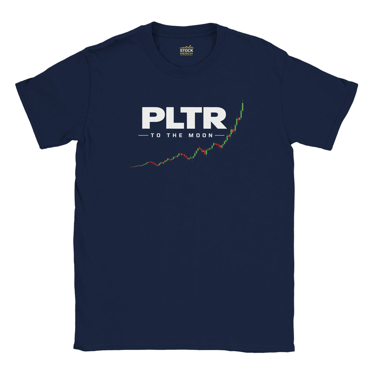 PLTR To The Moon T-shirt – techaktier AI och investerarmerch