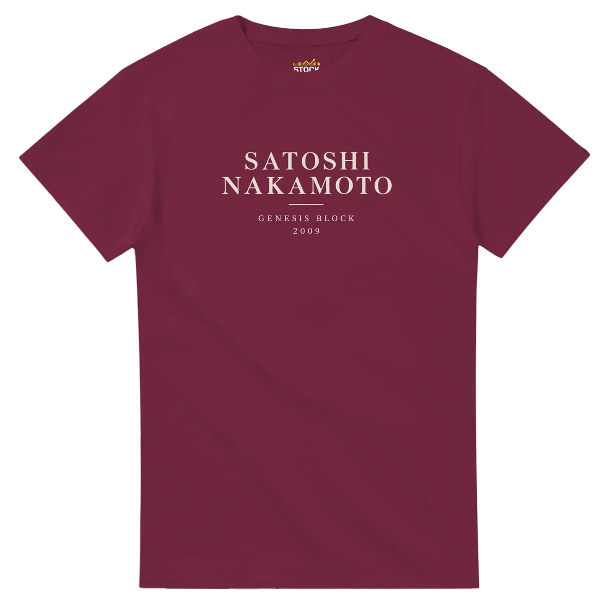 Satoshi Nakamoto Genesis Block 2009 T-shirt från Stock Merch