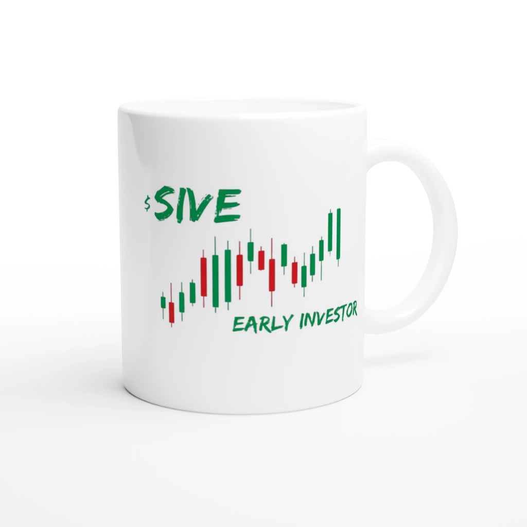 $SIVE Early Investor Candlestick‑mugg – produktbild 2 | Stock Merch
