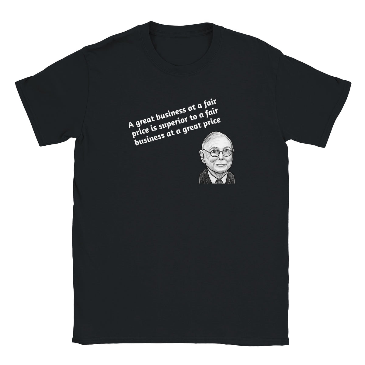 Charlie Munger: Great Business vs Fair Business – produktbild 1 | Stock Merch